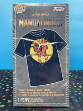 Load image into Gallery viewer, The Mandalorian Cute Child Sun Funko Boxed Tee
