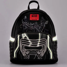 Load image into Gallery viewer, Star Wars Mini Backpack Kylo Ren GITD Loungefly
