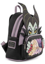 Load image into Gallery viewer, Disney Mini Backpack Maleficent Window Scene Loungefly
