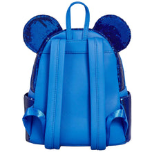 Load image into Gallery viewer, Disney Mini Backpack Minnie Mouse Union Jack Sequin Loungefly
