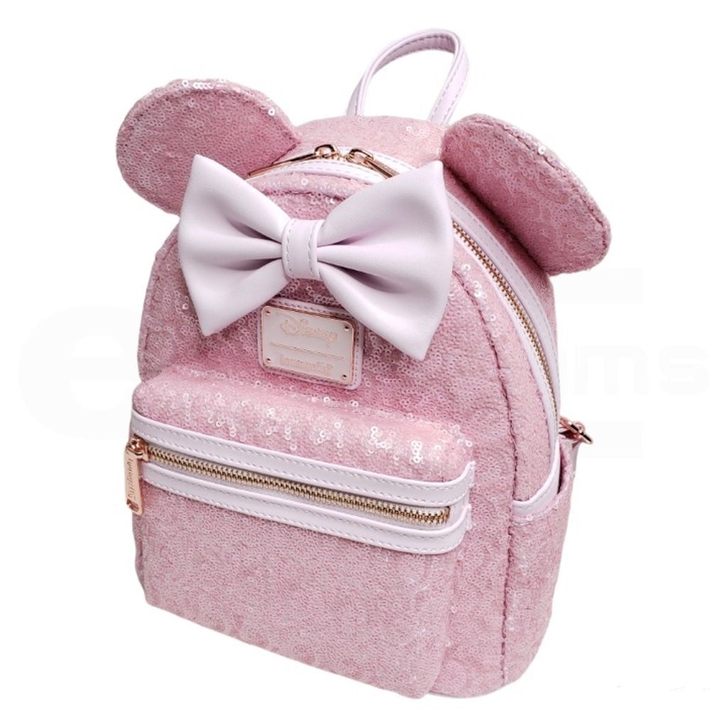 Loungefly Disney top Pink Sequin Cotton Candy Backpack