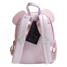 Load image into Gallery viewer, Disney Mini Backpack Minnie Mouse Cotton Candy Sequin Loungefly
