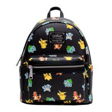 Load image into Gallery viewer, Pokemon Mini Backpack Kanto Starters Loungefly
