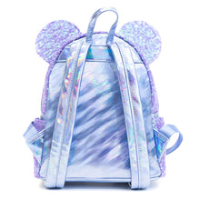 Load image into Gallery viewer, Disney Mini Backpack Minnie Mouse Purple Sequin Loungefly
