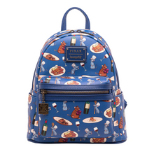 Load image into Gallery viewer, Disney Pixar Mini Backpack Ratatouille Remy and Emile AOP Loungefly
