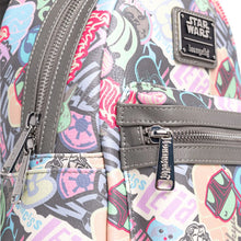 Load image into Gallery viewer, Star Wars Mini Backpack Classic Pastel Graffiti Sticker Loungefly

