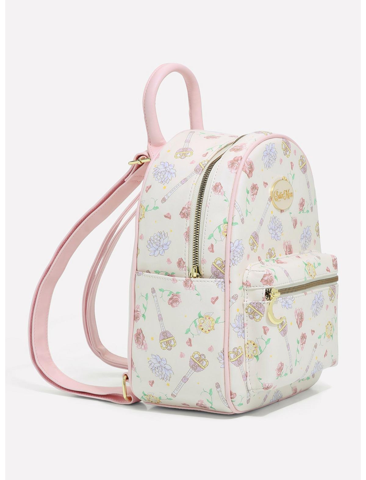 Sailor Moon Mini Backpack Items & Flowers AOP Pretty Guardian Sailor M ...