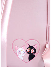 Load image into Gallery viewer, Sailor Moon Mini Backpack Spiral Heart Moon Rod Loungefly
