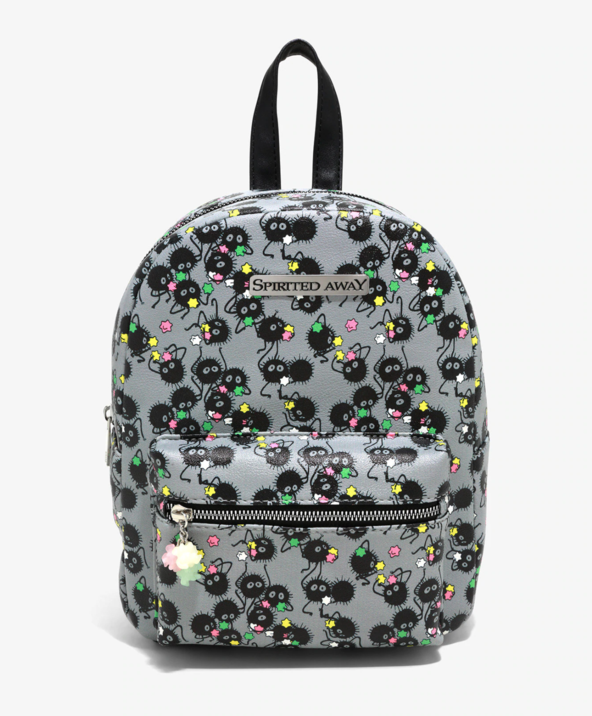 Studio Ghibli Spirited Away Soot Sprite AOP Mini Backpack and Wallet Set