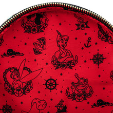 Load image into Gallery viewer, Disney Mini Backpack Peter Pan Flash Tattoo AOP Loungefly
