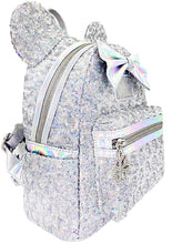 Load image into Gallery viewer, Disney Mini Backpack Minnie Mouse Iridescent Sequins Loungefly
