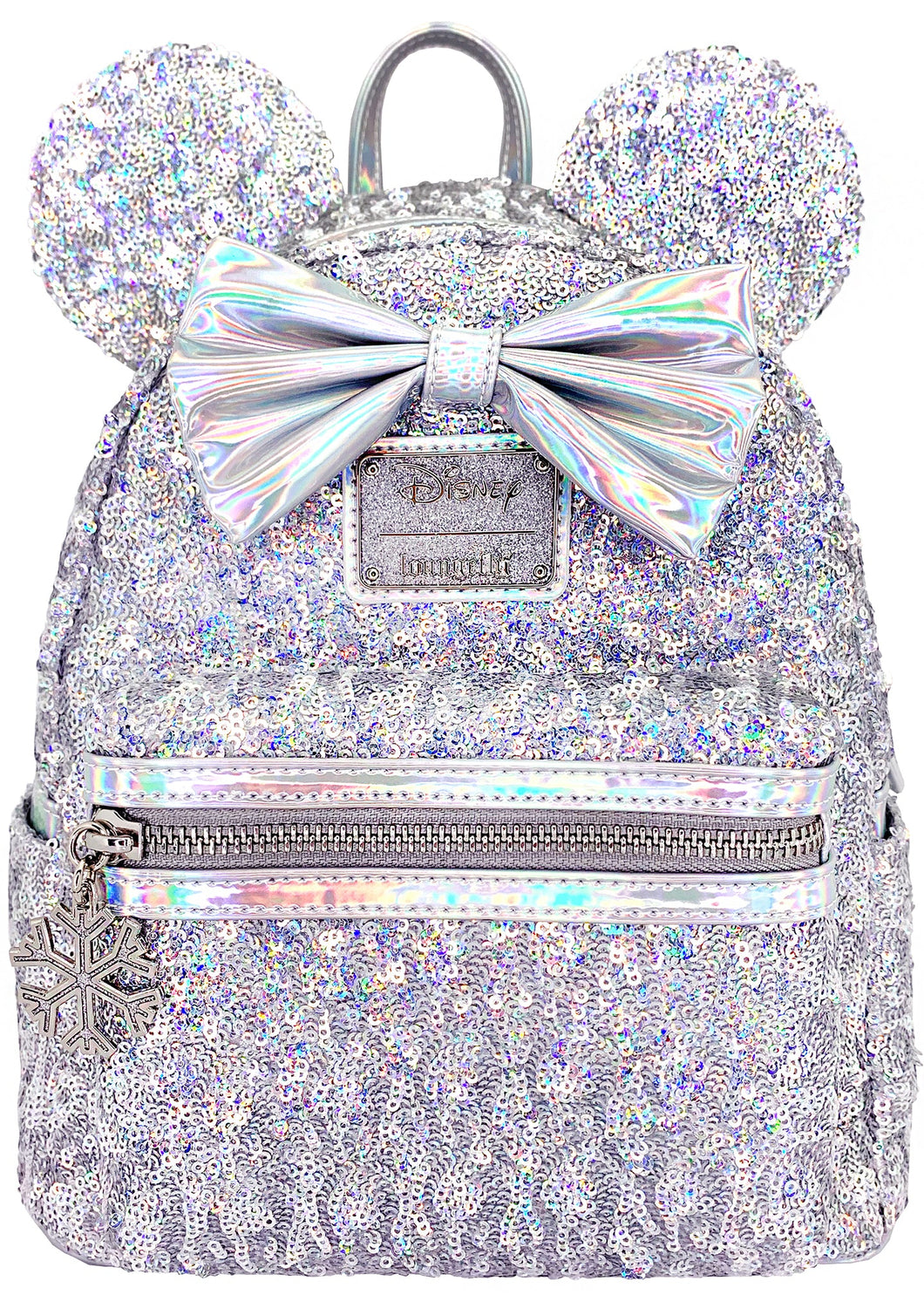 Disney Mini Backpack Minnie Mouse Iridescent Sequins Loungefly