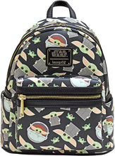 Load image into Gallery viewer, Star Wars Mini Backpack Grogu AOP Loungefly
