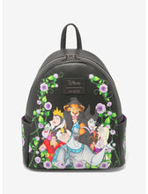 Load image into Gallery viewer, Disney Mini Backpack Villains Floral Loungefly
