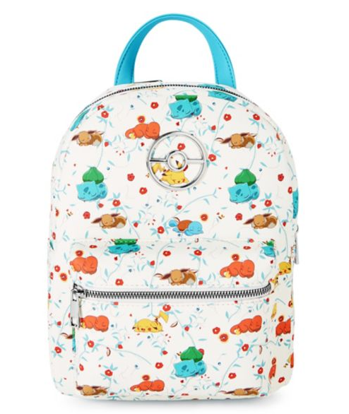 Sleeping Pokemon Starters Floral Mini Backpack