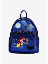 Load image into Gallery viewer, Disney Mini Backpack The Little Mermaid Ariel Fireworks GITD Light-Up Loungefly
