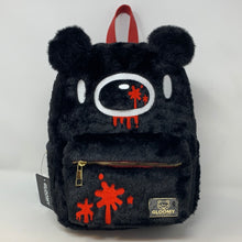Load image into Gallery viewer, Gloomy Bear Mini Backpack Gloomy Bear Black Embroidered Fuzzy Bioworld
