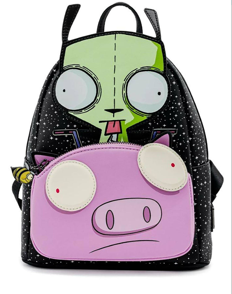 Nickelodeon Invader Zim Gir Pig Doom Loungefly Mini Backpack