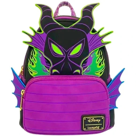 Disney Mini Backpack Maleficent Dragon GITD Loungefly