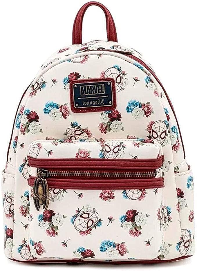 Marvel Mini Backpack Spider-Man Floral All Over Print Loungefly