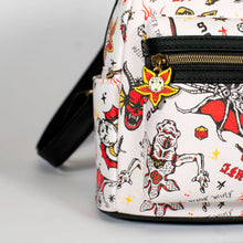 Load image into Gallery viewer, Stranger Things Mini Backpack Hellfire AOP Loungefly
