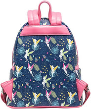 Load image into Gallery viewer, Disney Mini Backpack Tinkerbell AOP Pink Glow in the Dark Loungefly
