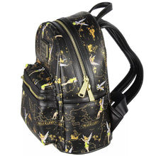 Load image into Gallery viewer, Disney Mini Backpack Tinkerbell Gold Neverland Map AOP Loungefly
