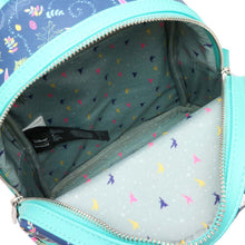 Load image into Gallery viewer, Disney Mini Backpack Tinkerbell AOP Teal Glow in the Dark Loungefly
